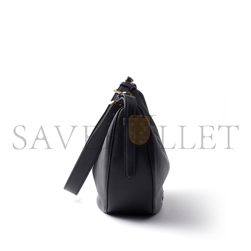 PRADA DEMI-LUNE LARGE LEATHER SHOULDER BAG 1BC255 (42*19.5*8.5cm)